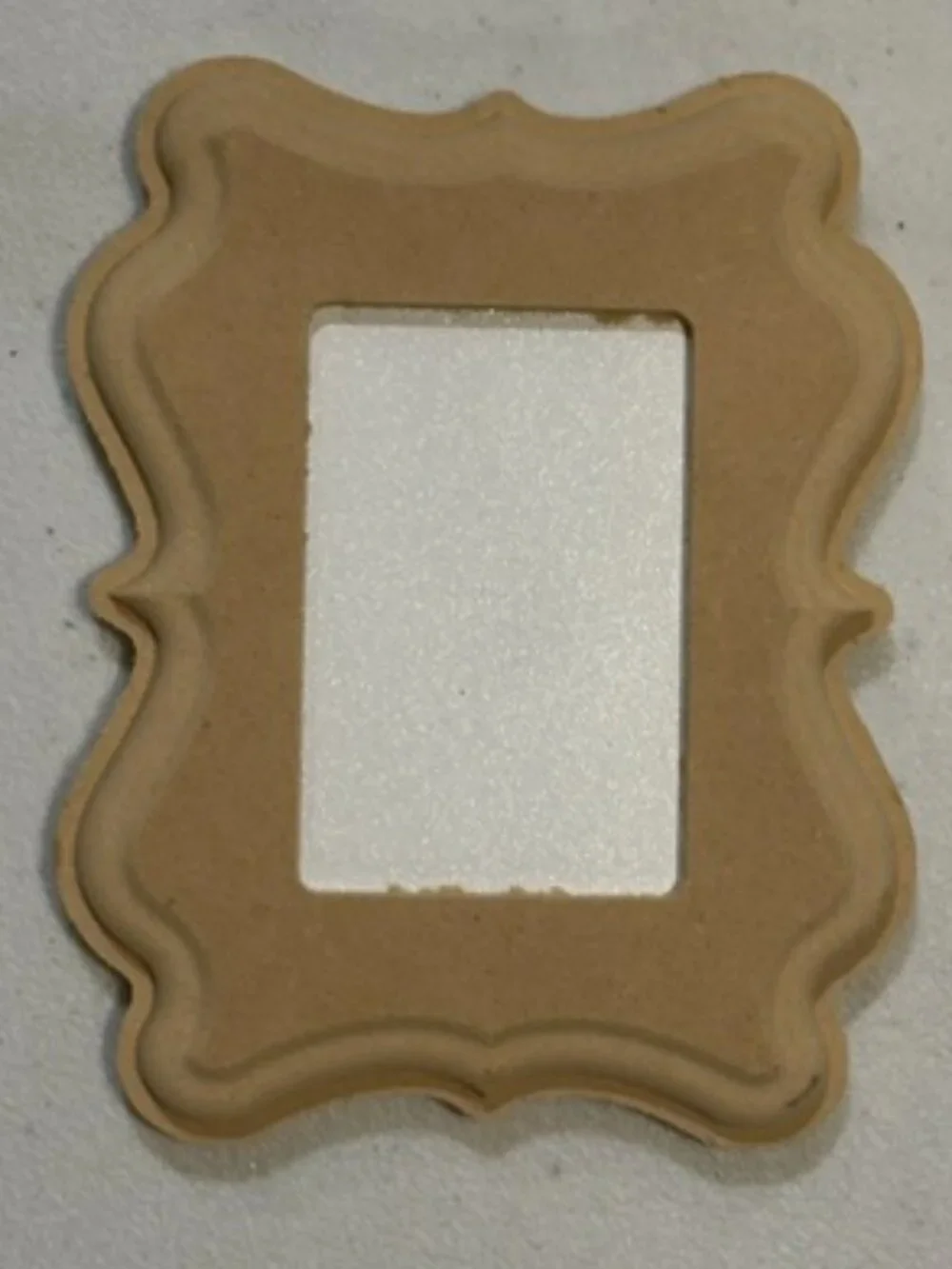 NEW Unfinished Rectangle Decorative Curved Bracket MDF Frame 5 1/4
